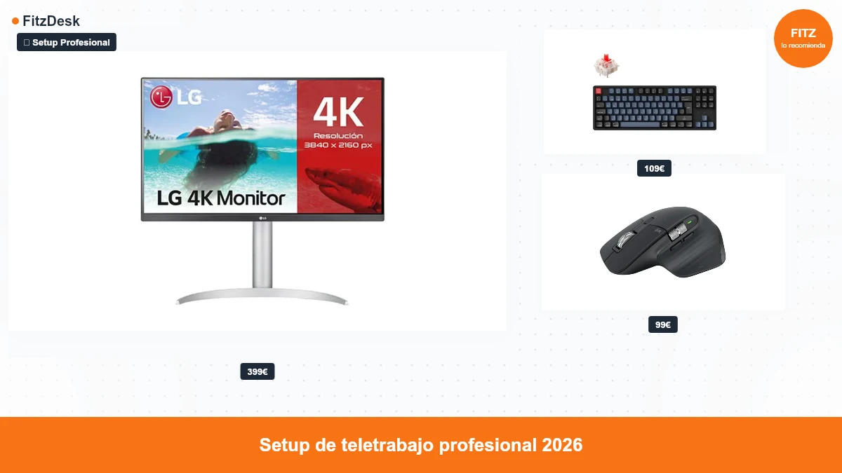 Setup de teletrabajo profesional: la configuración para trabajar en serio